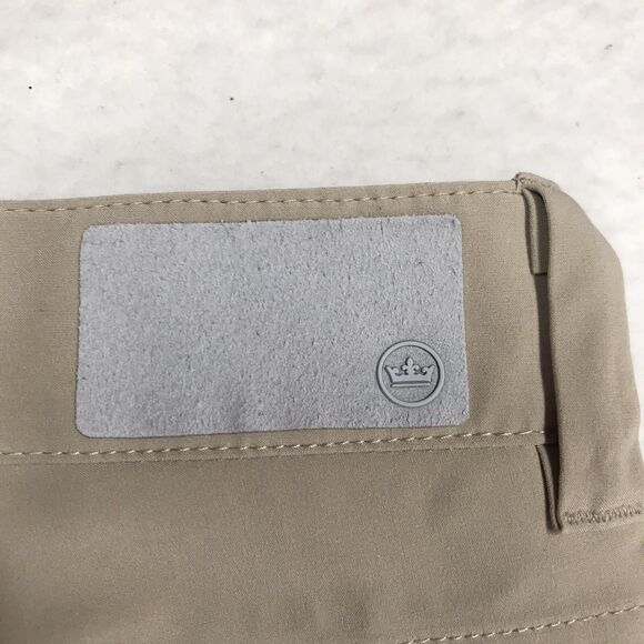 PETER MILLAR EB66 Golf Pants Men 36x30 Khaki Tan Crown Sport Stretch Fabric - Picture 10 of 16